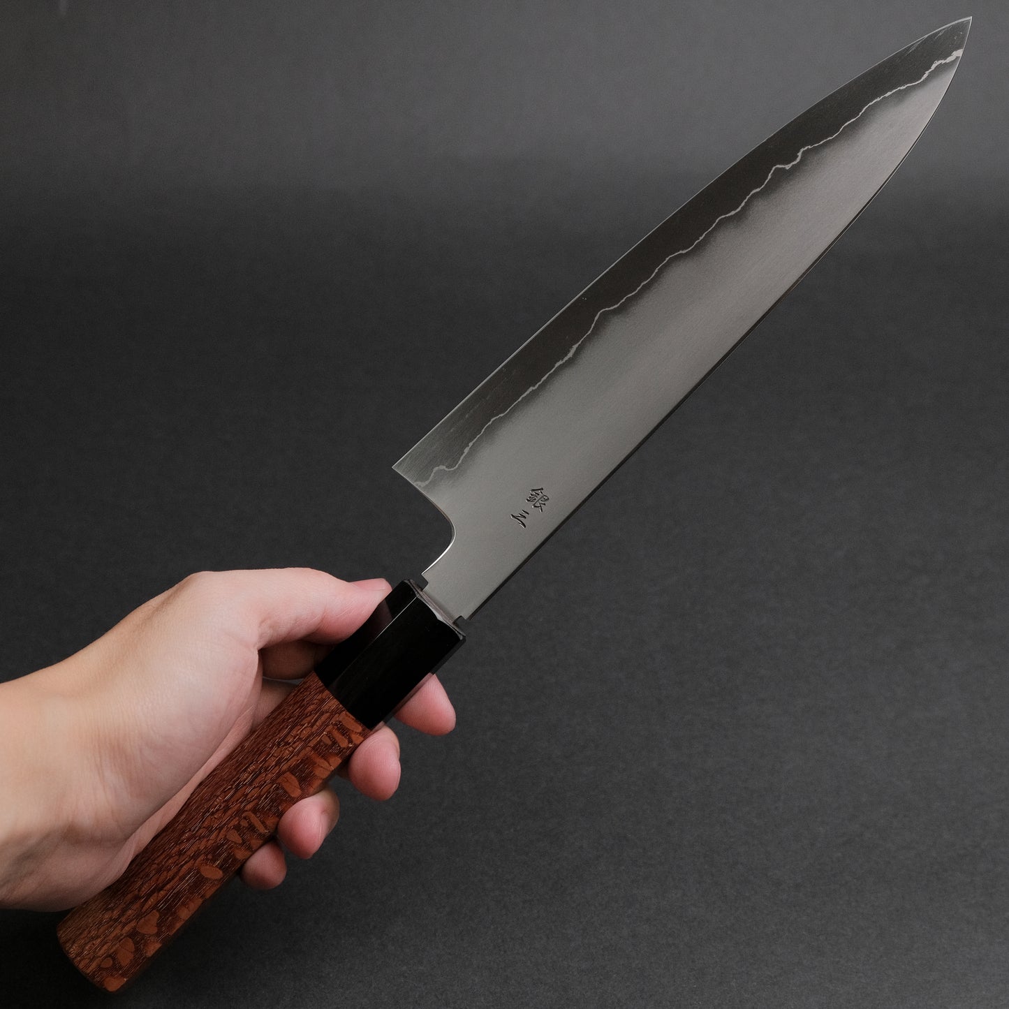 Tetsujin Silver #3 Kasumi Gyuto 210mm Lacewood Handle