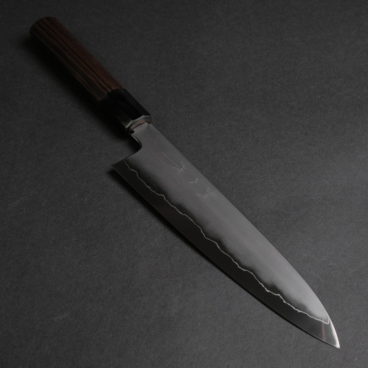 Tetsujin Silver #3 Kasumi Gyuto 210mm Taihei Makassar Ebony Handle