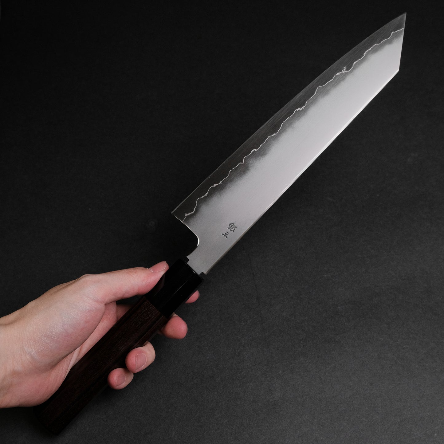 Tetsujin Silver #3 Kasumi Kiritsuke Gyuto 240mm Taihei Makassar Ebony Handle