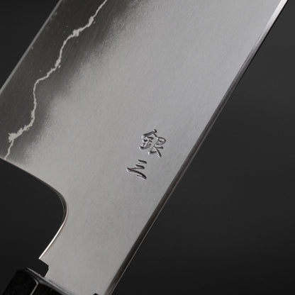 Tetsujin Silver #3 Kasumi Kiritsuke Gyuto 240mm Taihei Makassar Ebony Handle