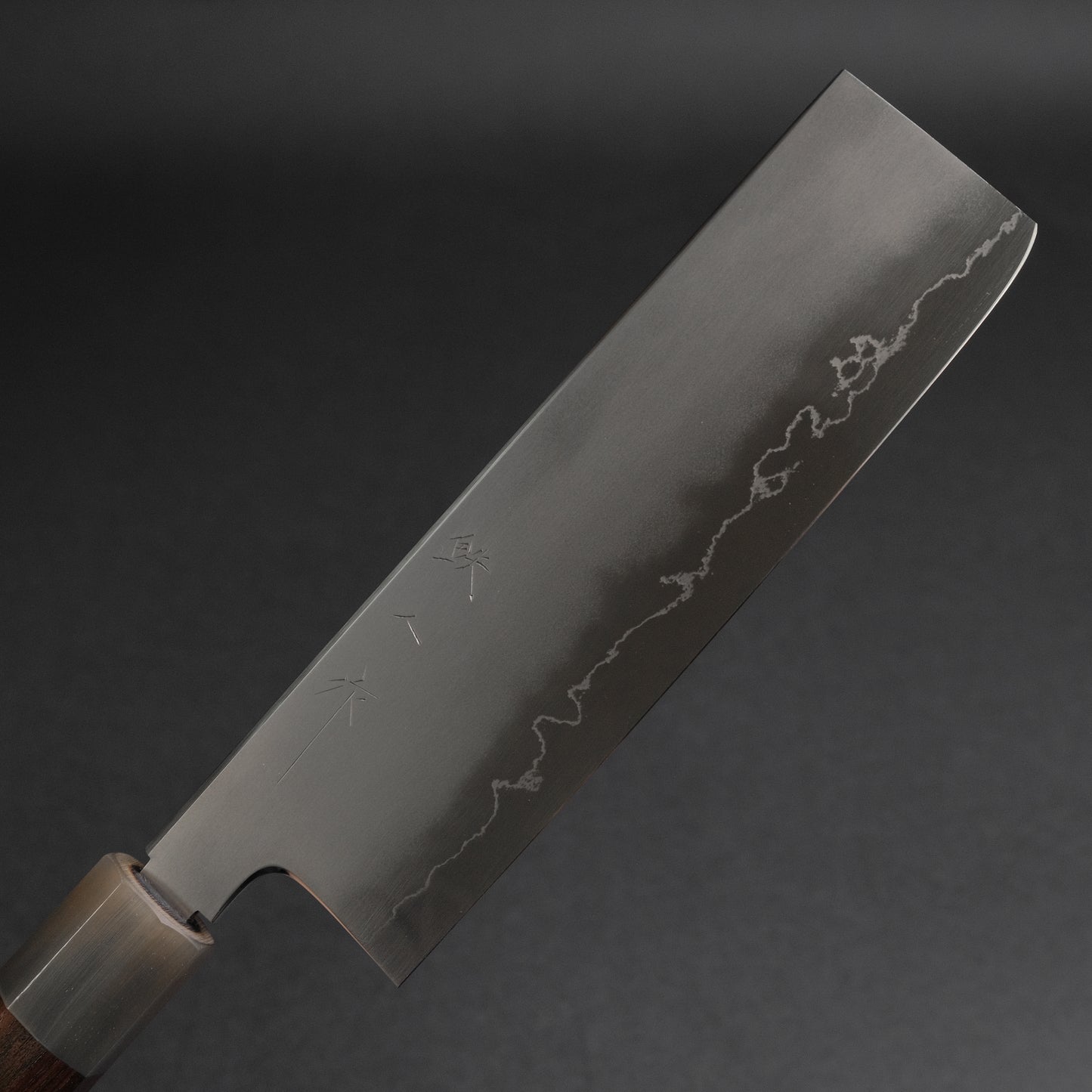 Tetsujin Silver #3 Kasumi Nakiri 180mm Taihei Makassar Ebony Handle