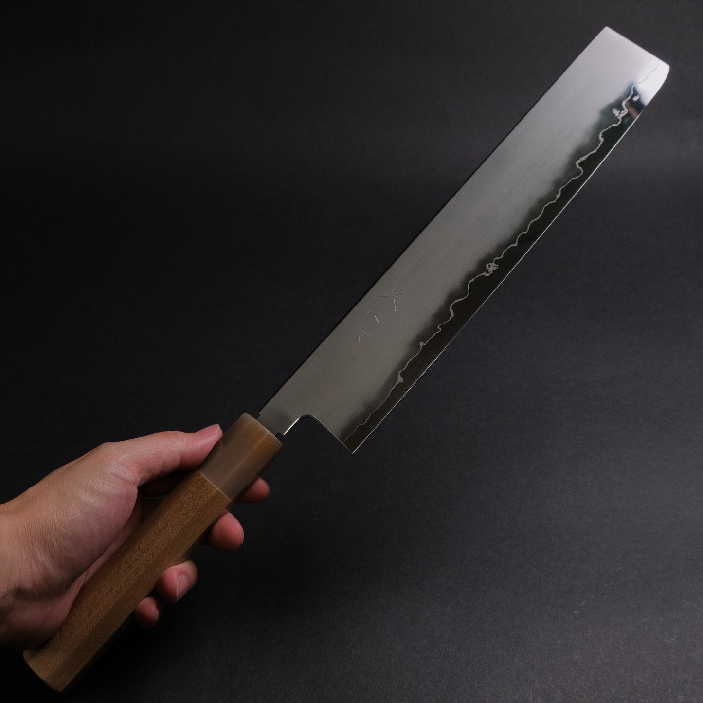 Tetsujin Silver #3 Kasumi Pasta Kiri 270mm Ho Wood Handle