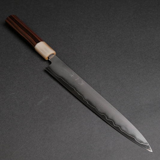 Tetsujin Silver #3 Kasumi Sujihiki 240mm Taihei Makassar Ebony Handle