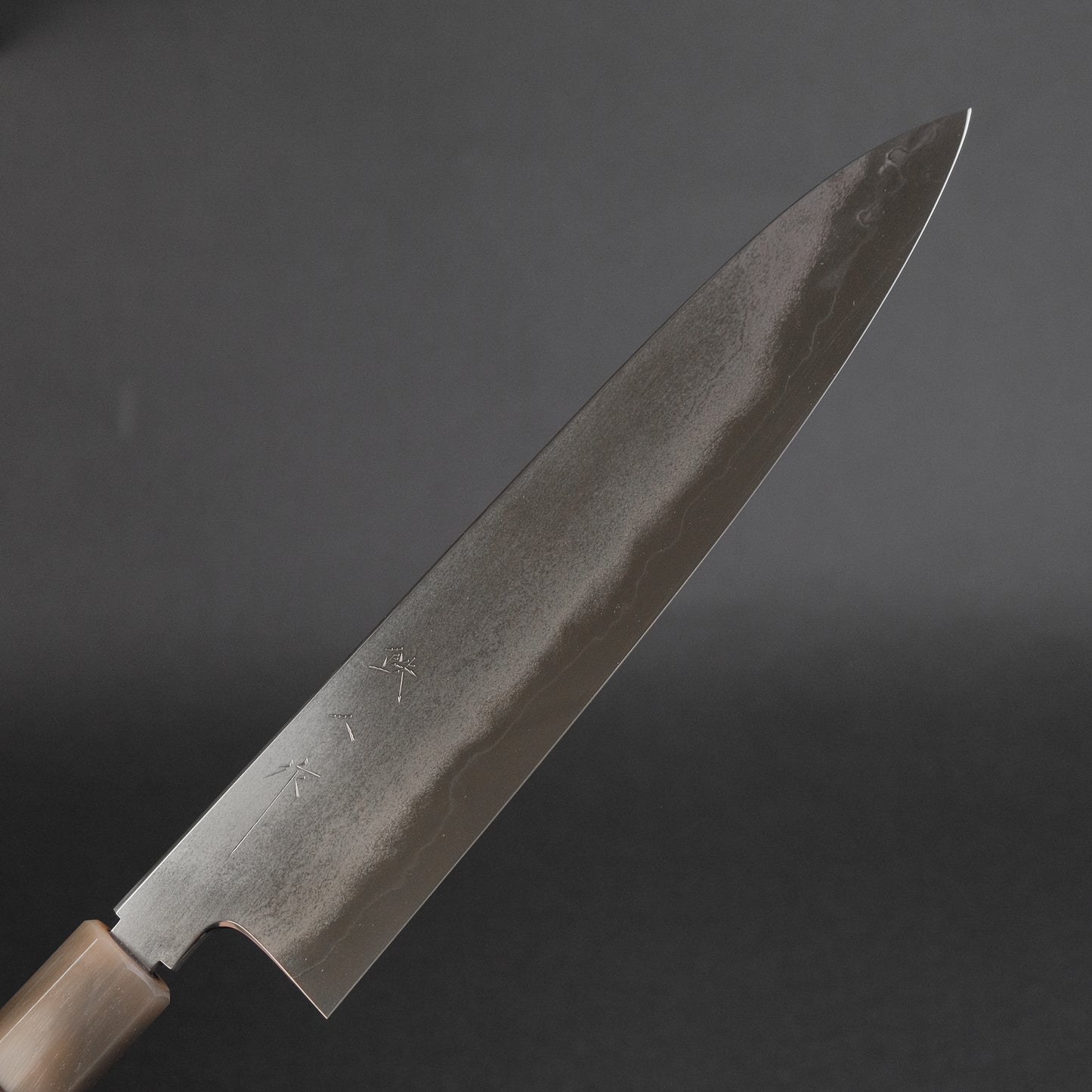 Tetsujin Silver #3 Metal Flow Gyuto 240mm Taihei Makassar Ebony Handle