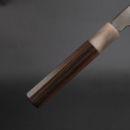 Tetsujin Silver #3 Metal Flow Gyuto 240mm Taihei Makassar Ebony Handle