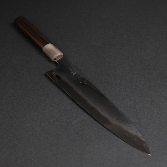 Tetsujin Silver #3 Metal Flow Gyuto 240mm Taihei Makassar Ebony Handle