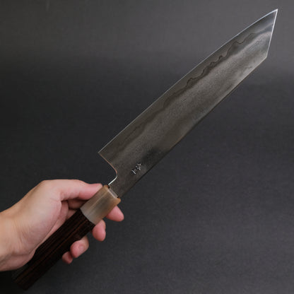 Tetsujin Silver #3 Metal Flow Kiritsuke Gyuto 240mm Taihei Makassar Ebony Handle