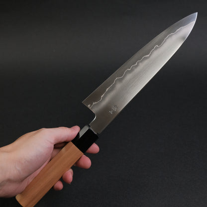 Tetsujin Silver #3 Ukiba Gyuto 210mm Yakusugi Cedar Handle