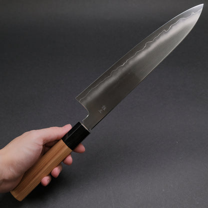 Tetsujin Silver #3 Ukiba Gyuto 240mm Yakusugi Cedar Handle