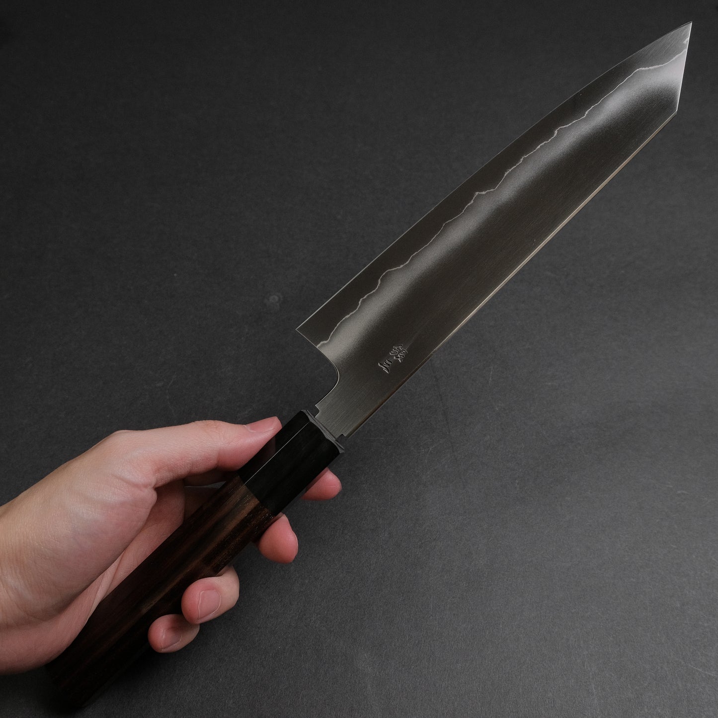 Tetsujin Silver #3 Ukiba Kiritsuke Gyuto 210mm Taihei Makassar Ebony Handle