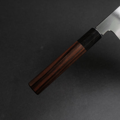 Tetsujin Silver #3 Ukiba Kiritsuke Gyuto 210mm Taihei Makassar Ebony Handle