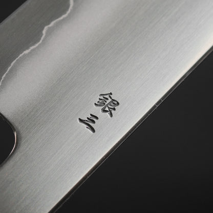 Tetsujin Silver #3 Ukiba Kiritsuke Gyuto 210mm Taihei Makassar Ebony Handle