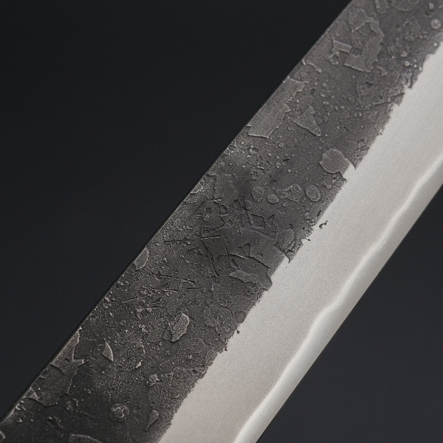 Toshihiro Wakui Kurouchi Nashiji Blue #2 Petty 150mm Ebony Handle