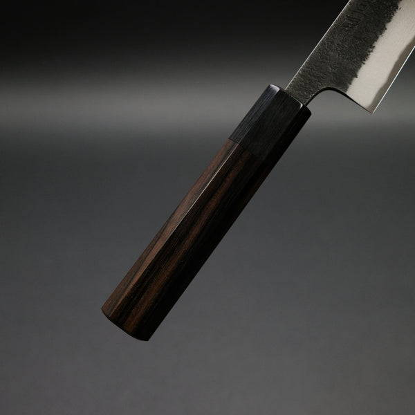 Toshihiro Wakui Kurouchi Nashiji Blue #2 Petty 150mm Ebony Handle