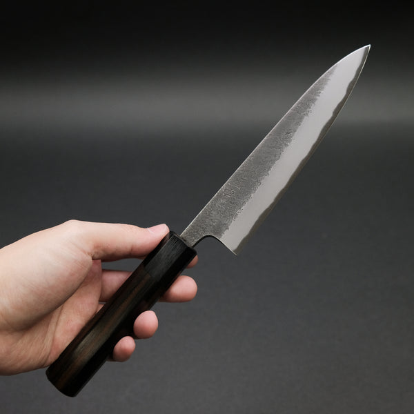 Toshihiro Wakui Kurouchi Nashiji Blue #2 Petty 150mm Ebony Handle