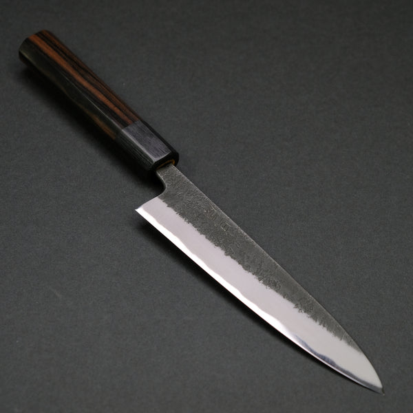 Toshihiro Wakui Kurouchi Nashiji Blue #2 Petty 150mm Ebony Handle