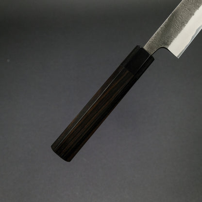 Toshihiro Wakui Kurouchi Nashiji Blue #2 Sujihiki 270mm Ebony Handle
