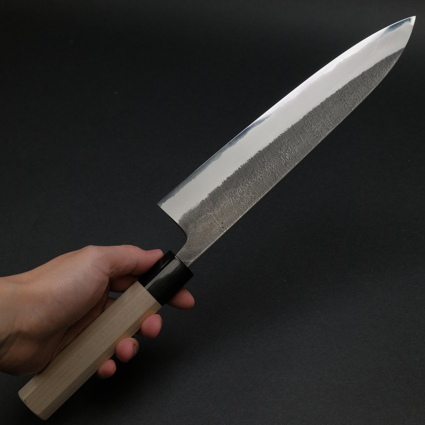 Toshihiro Wakui Nashiji White #2 Gyuto 240mm Ho Wood Handle