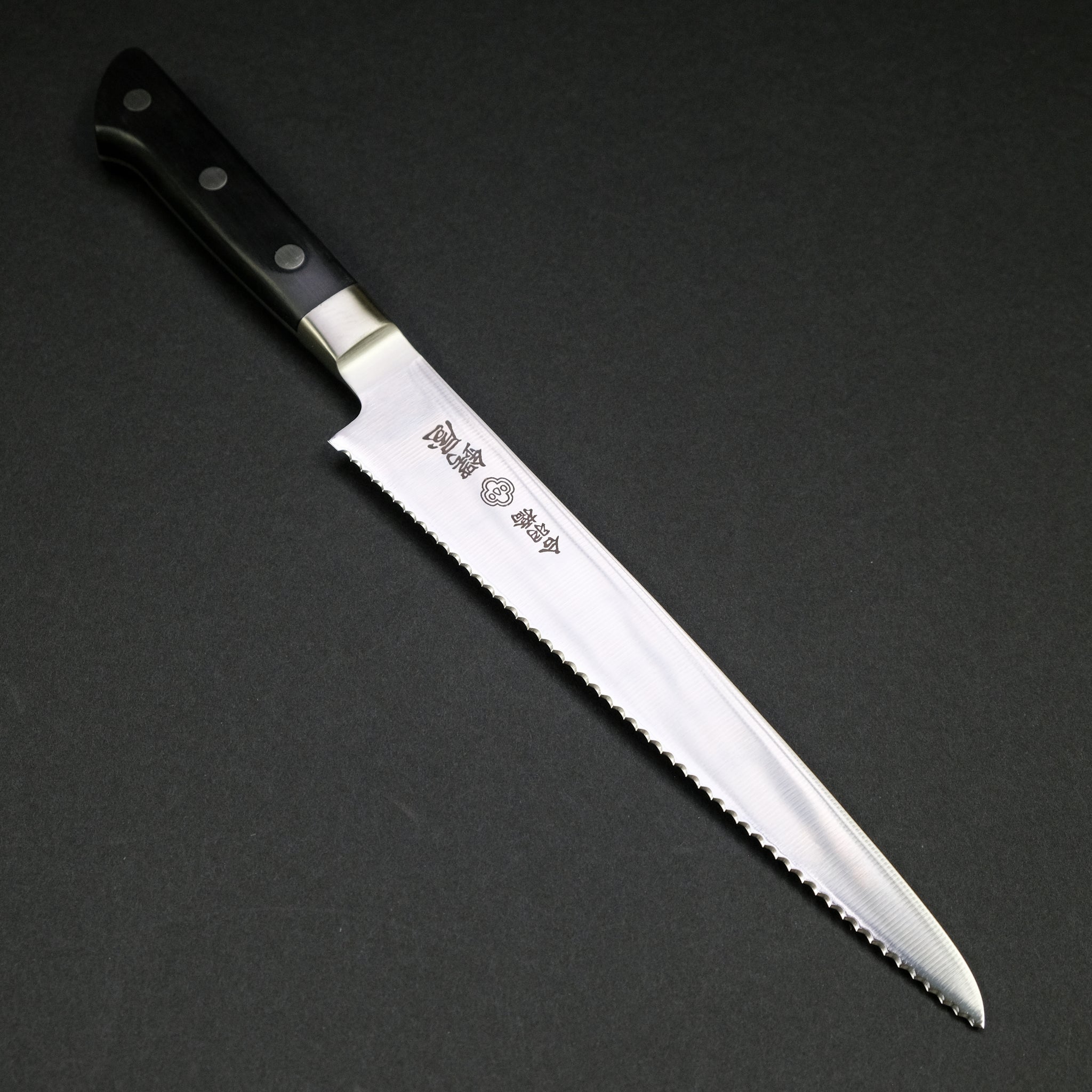 Tsubaya Bread Knife 210mm Pakka Handle