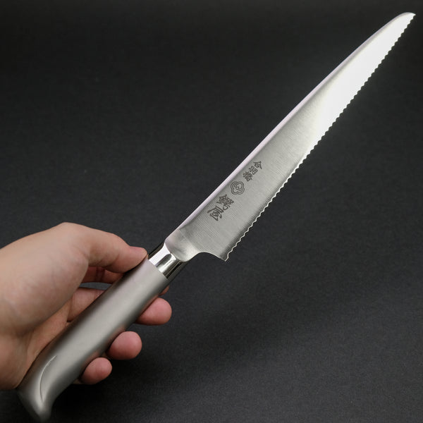 Tsubaya Bread Knife 210mm Stainless Handle