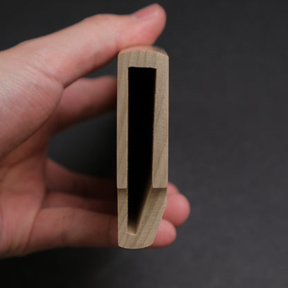 Wooden Saya Single Bevel