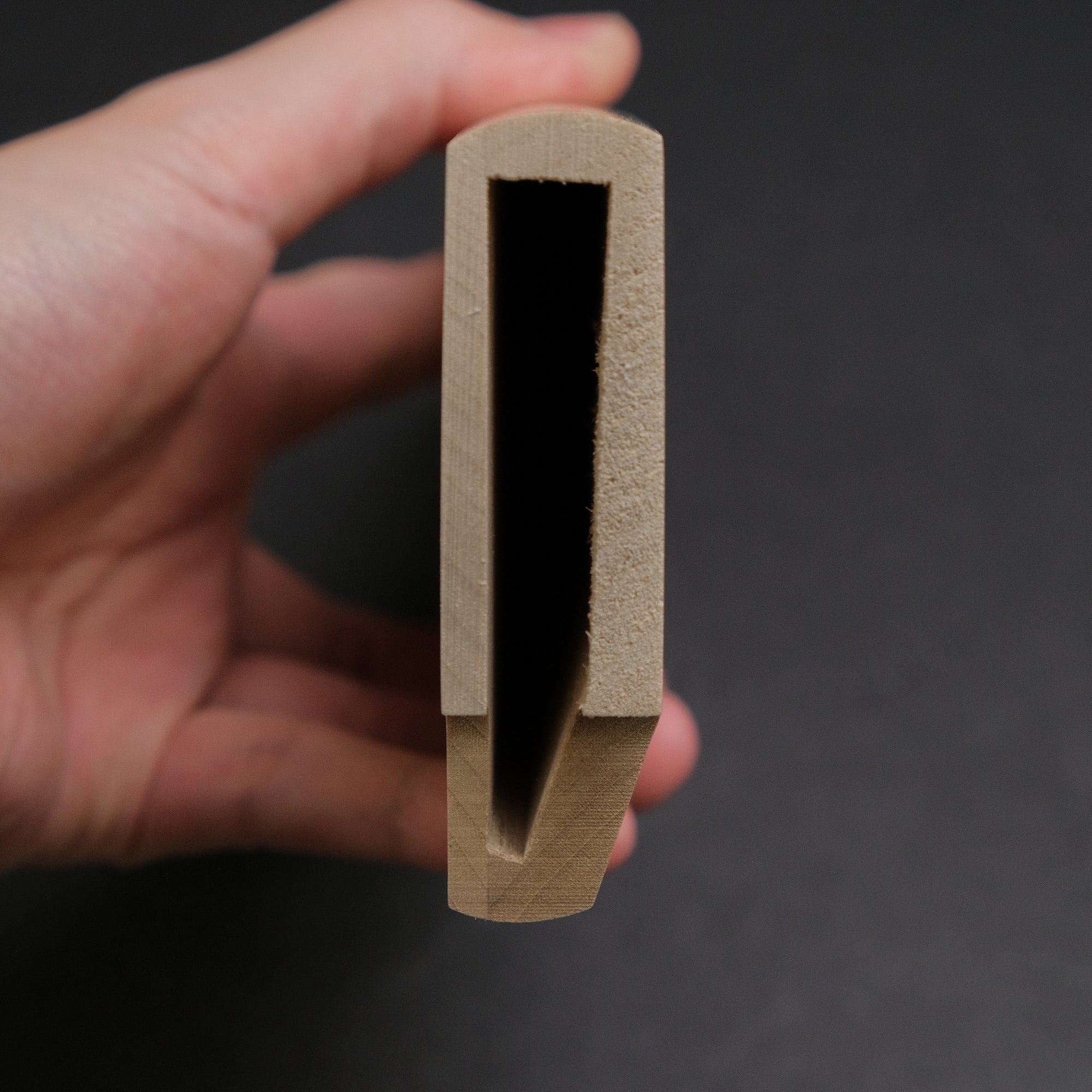 Wooden Saya Single Bevel
