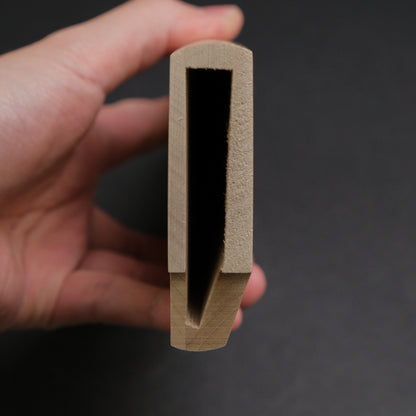 Wooden Saya Single Bevel