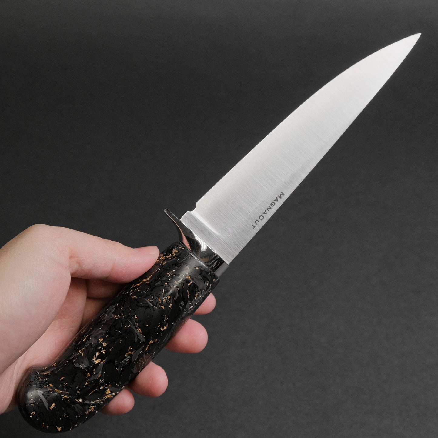 Xinguo Magnacut Butcher Knife 150mm Gold Leaf Carbon Handle
