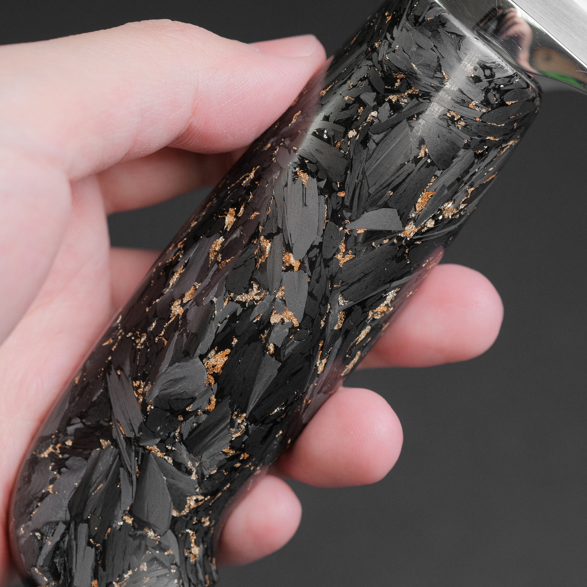 Xinguo Magnacut Butcher Knife 150mm Gold Leaf Carbon Handle