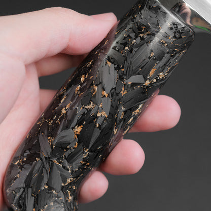 Xinguo Magnacut Butcher Knife 150mm Gold Leaf Carbon Handle