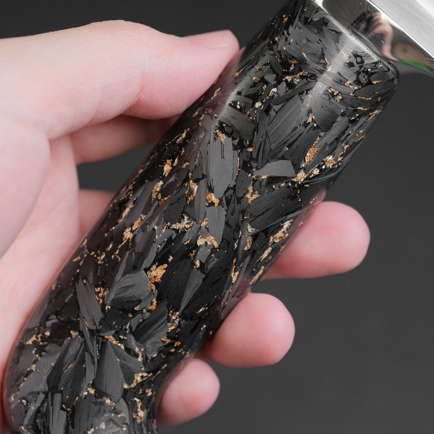 Xinguo Magnacut Butcher Knife 150mm Gold Leaf Carbon Handle