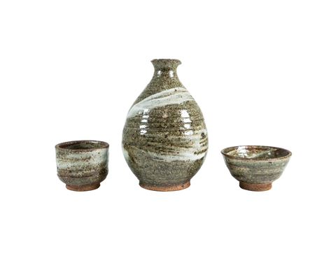 Komon Shinohara Sake Set Hakeme