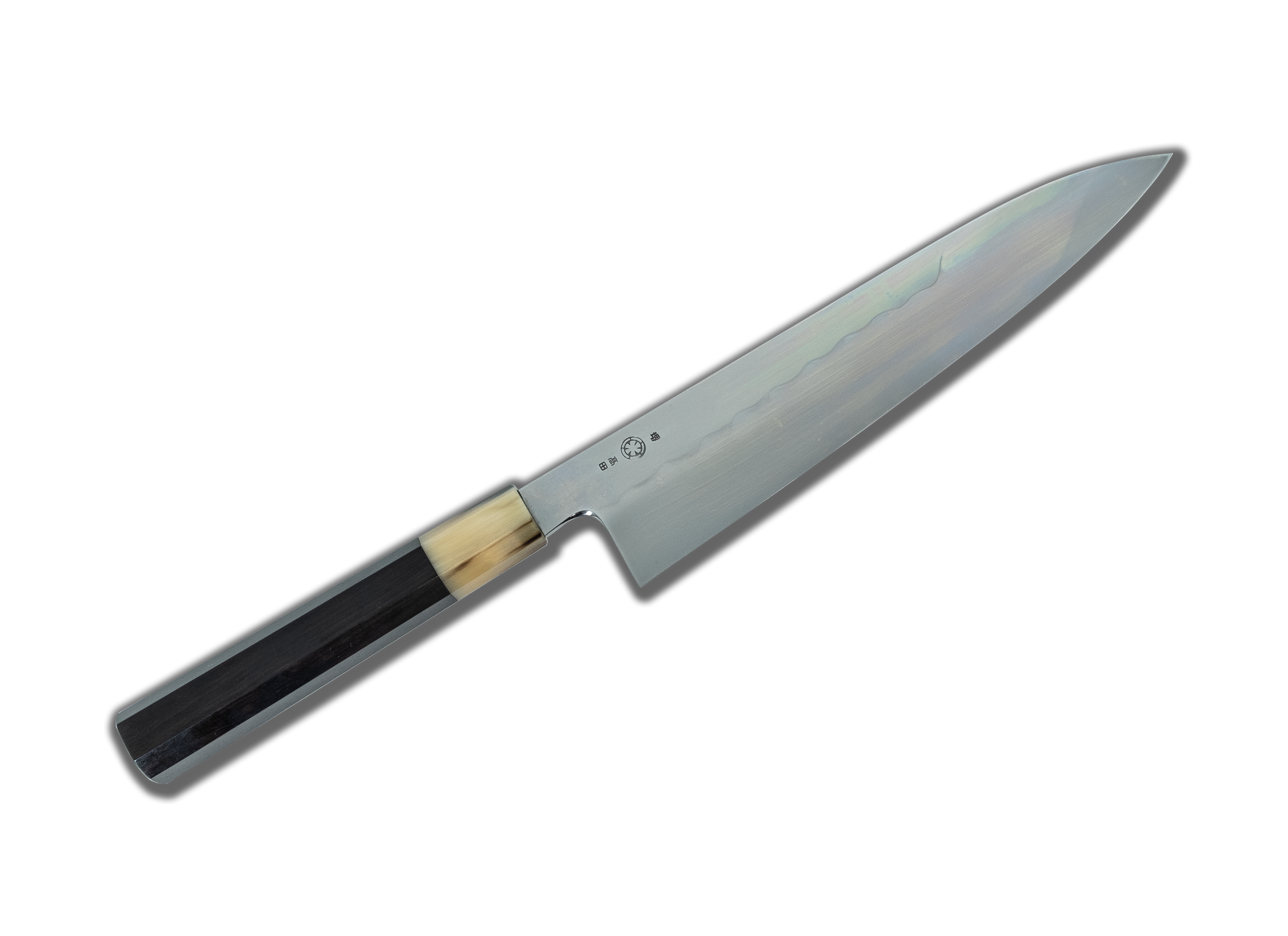 Takada no Hamono Mizu Honyaki White #2 Gyuto 240mm Ebony Handle