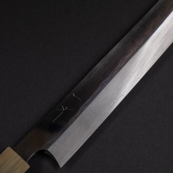 Hitohira Togashi White #1 Mizu Honyaki Yanagi Sakimaru 330mm Taihei Ebony Handle (Saya)