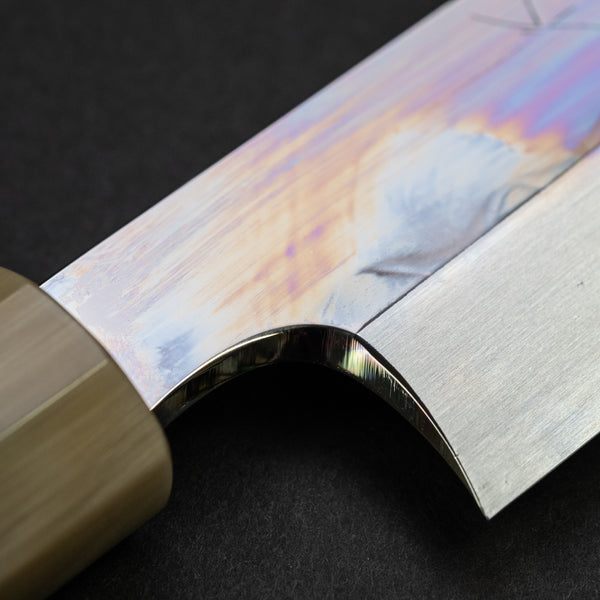 Hitohira Togashi White #1 Mizu Honyaki Yanagi Sakimaru 330mm Taihei Ebony Handle (Saya)