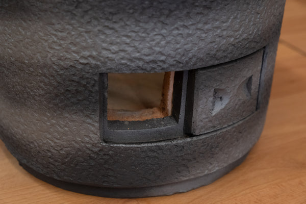 Konro Mikawayaki Mokutan Kuro  and stainless mesh - Shichirin