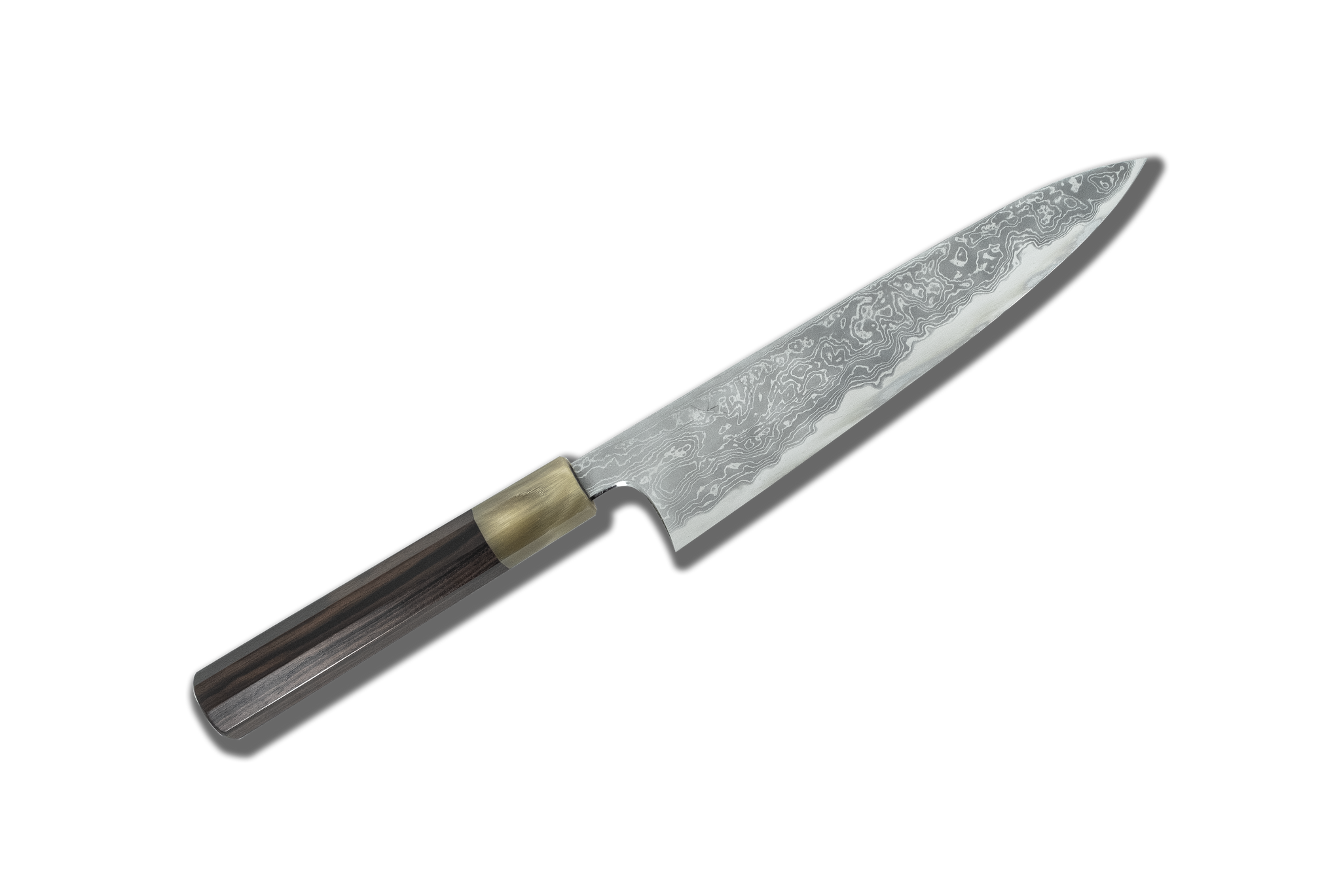Hitohira Tanaka Yohei Blue #1 Damascus Gyuto 240mm Taihei Makassar Ebony Handle