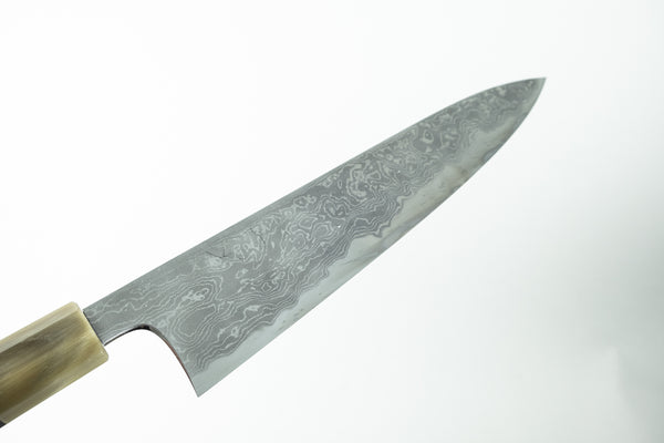 Hitohira Tanaka Yohei Blue #1 Damascus Gyuto 240mm Taihei Makassar Ebony Handle