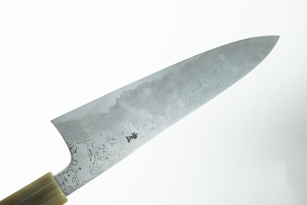 Hitohira Tanaka Yohei Blue #1 Damascus Gyuto 240mm Taihei Makassar Ebony Handle