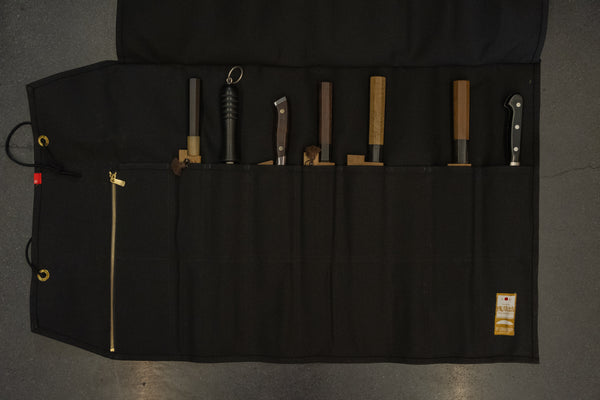 HI-CONDITION Hanpu Canvas 9 Pockets Knife Roll (Various Colors)