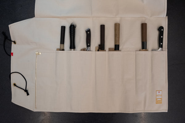 HI-CONDITION Hanpu Canvas 9 Pockets Knife Roll (Various Colors)