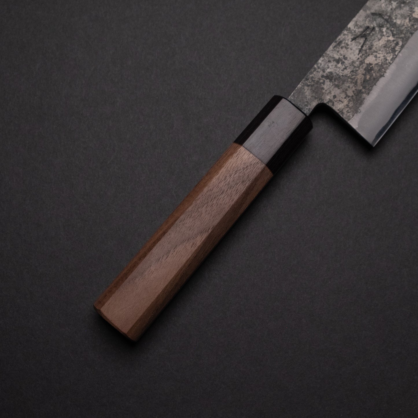 Hitohira Harima Forged Blue Super Stainless Clad Bunka 180mm Walnut Handle