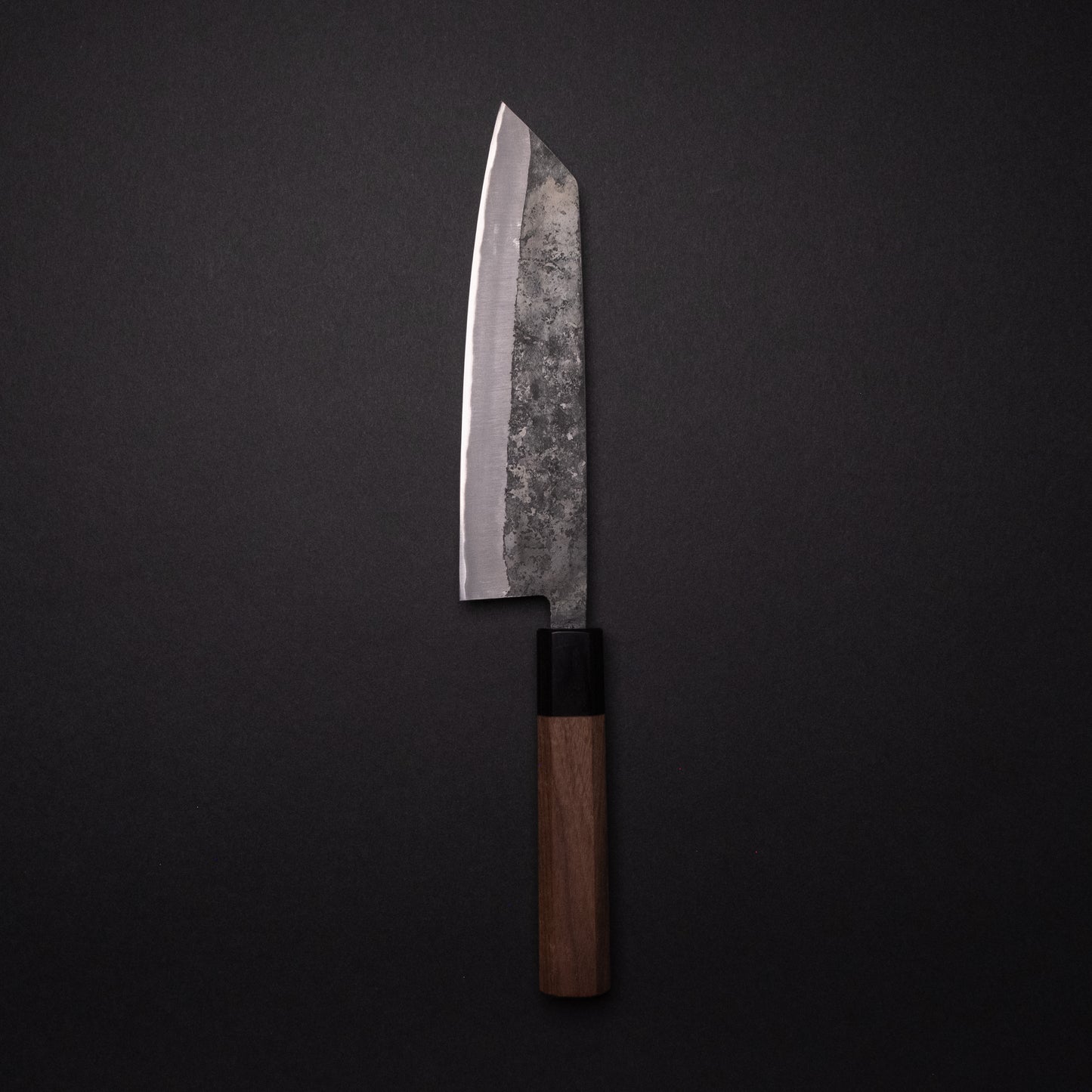Hitohira Harima Forged Blue Super Stainless Clad Bunka 180mm Walnut Handle