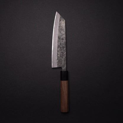 Hitohira Harima Forged Blue Super Stainless Clad Bunka 180mm Walnut Handle