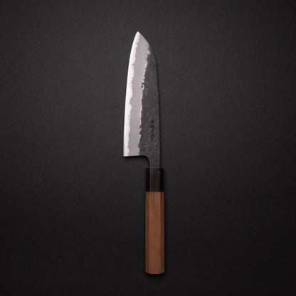 Hitohira Futana SB Kuro Nashiji Santoku 170mm Cherry Wood Handle