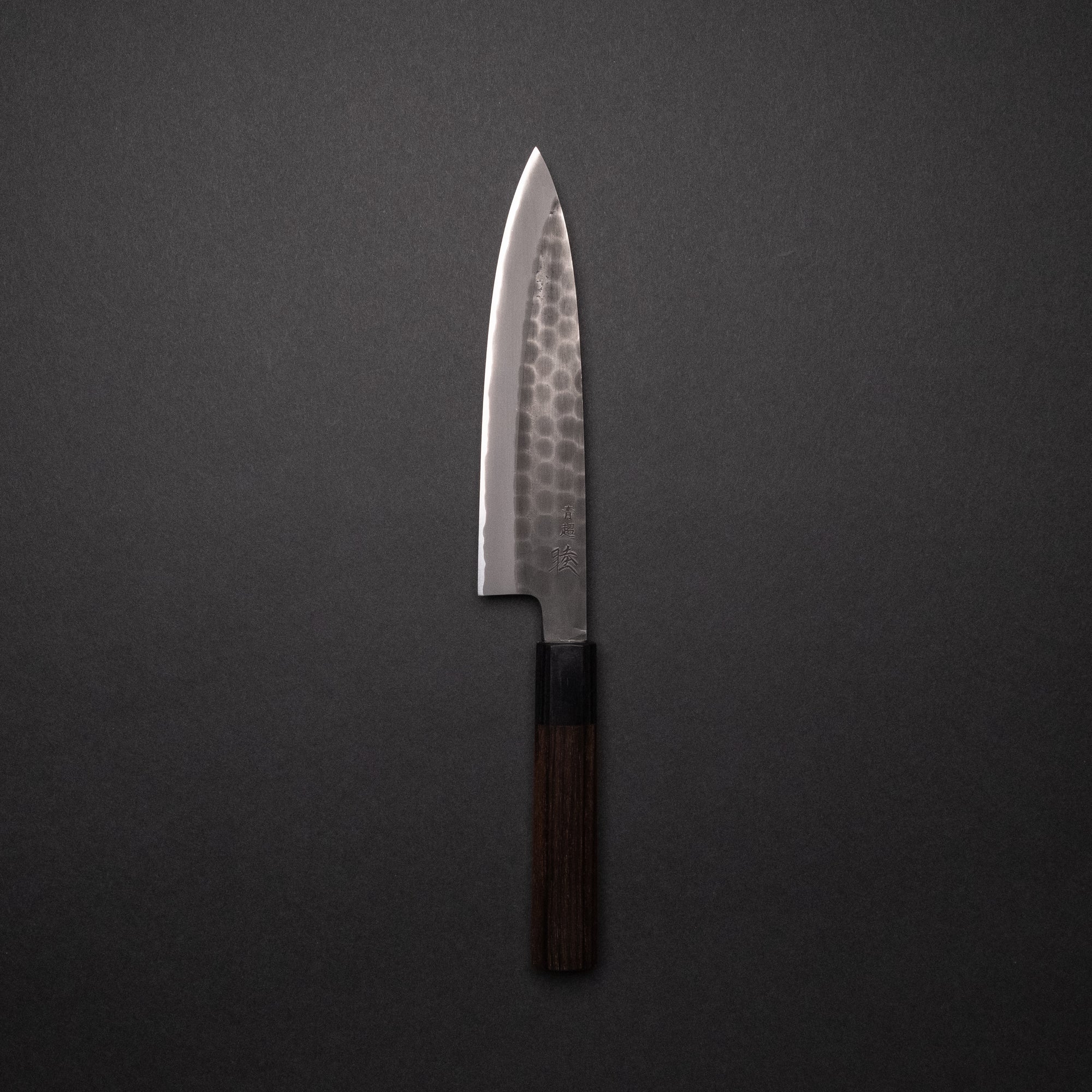 Mutsumi Blue Super Kurouchi Tsuchime Petty 150mm Ebony Handle