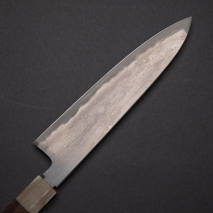 Tetsujin Blue #2 Metal Flow Gyuto 210mm Taihei Rosewood Handle