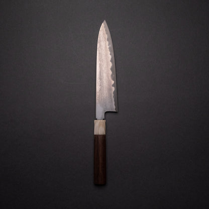 Tetsujin Blue #2 Metal Flow Gyuto 210mm Taihei Rosewood Handle